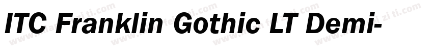 ITC Franklin Gothic LT Demi字体转换